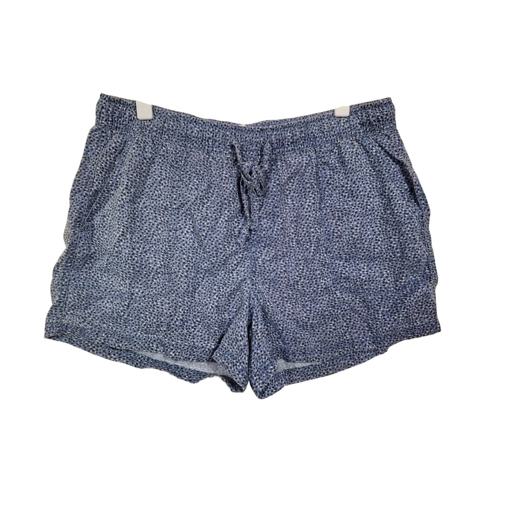 C&C California Lyocell Shorts‎ M Blue Polka Dot Sustainable Soft Girl Beachy